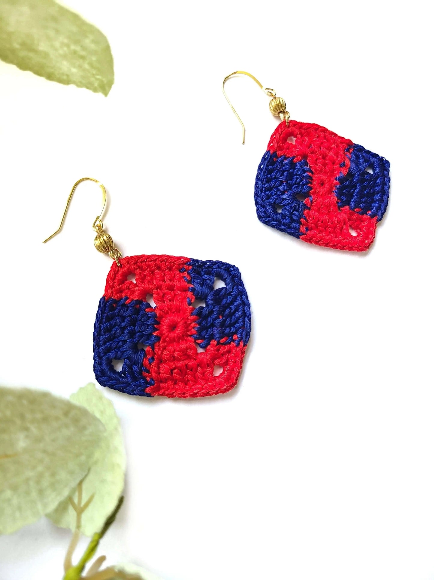 African Print Earrings