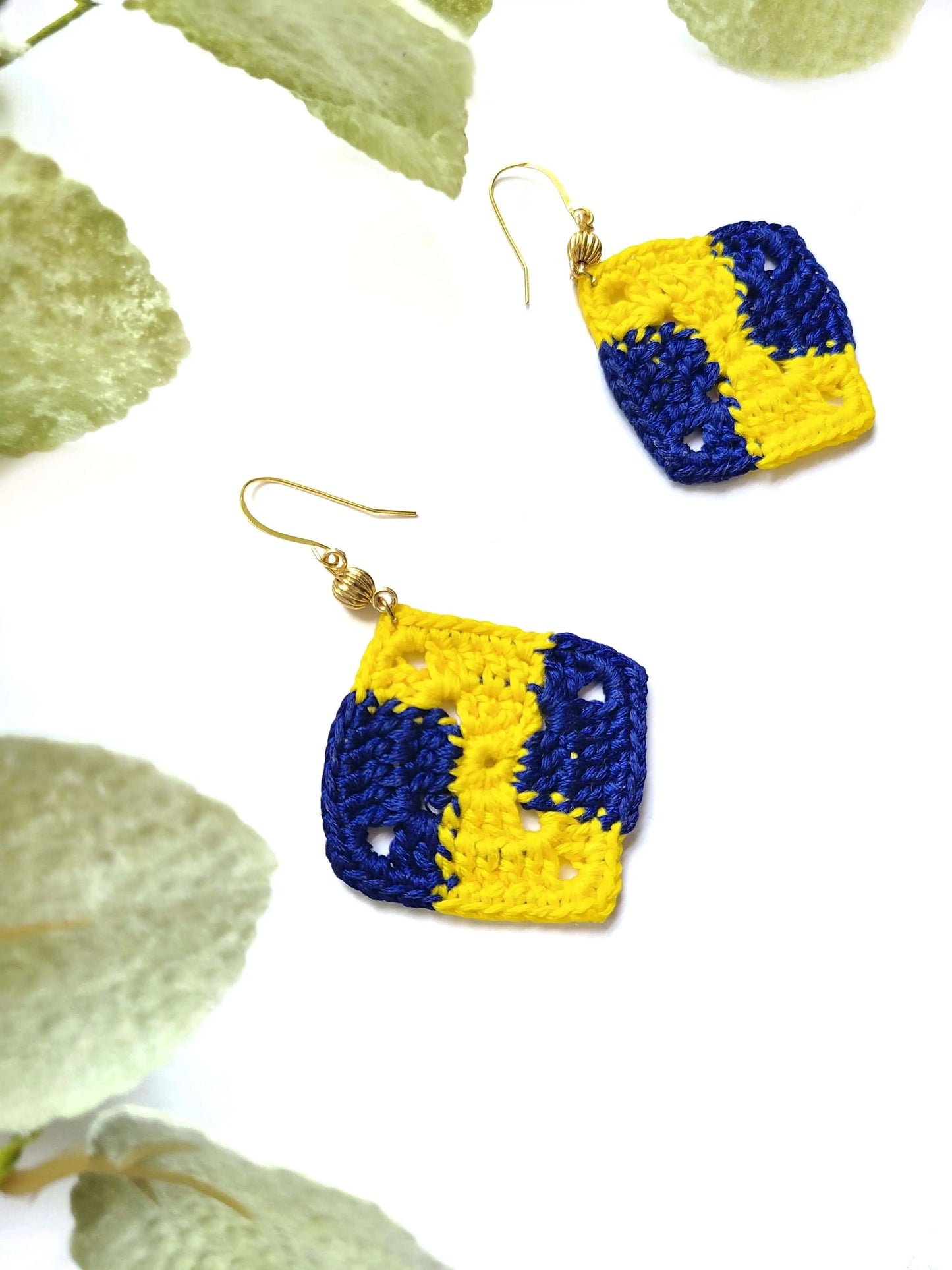 African Print Earrings