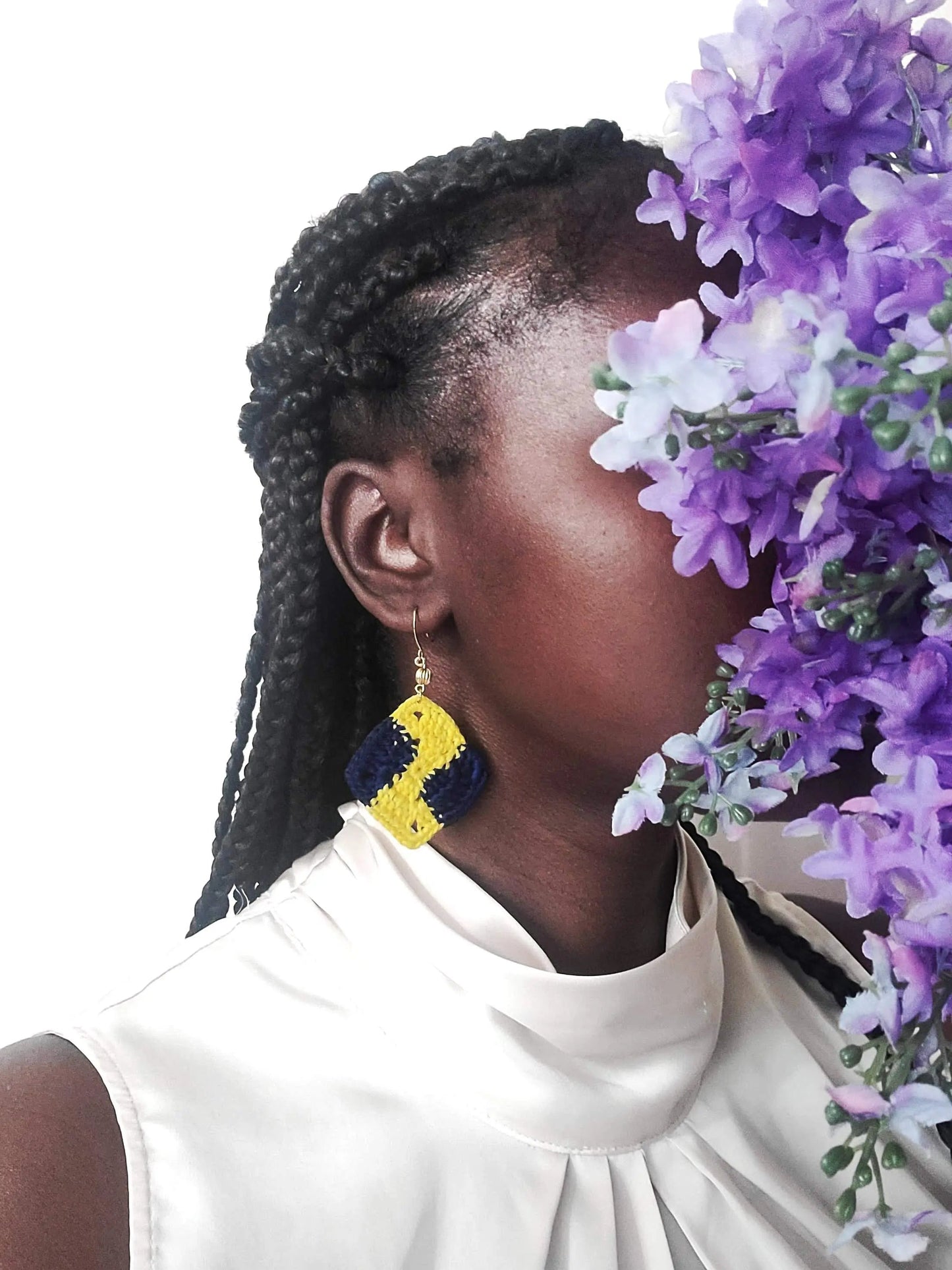 African Print Earrings