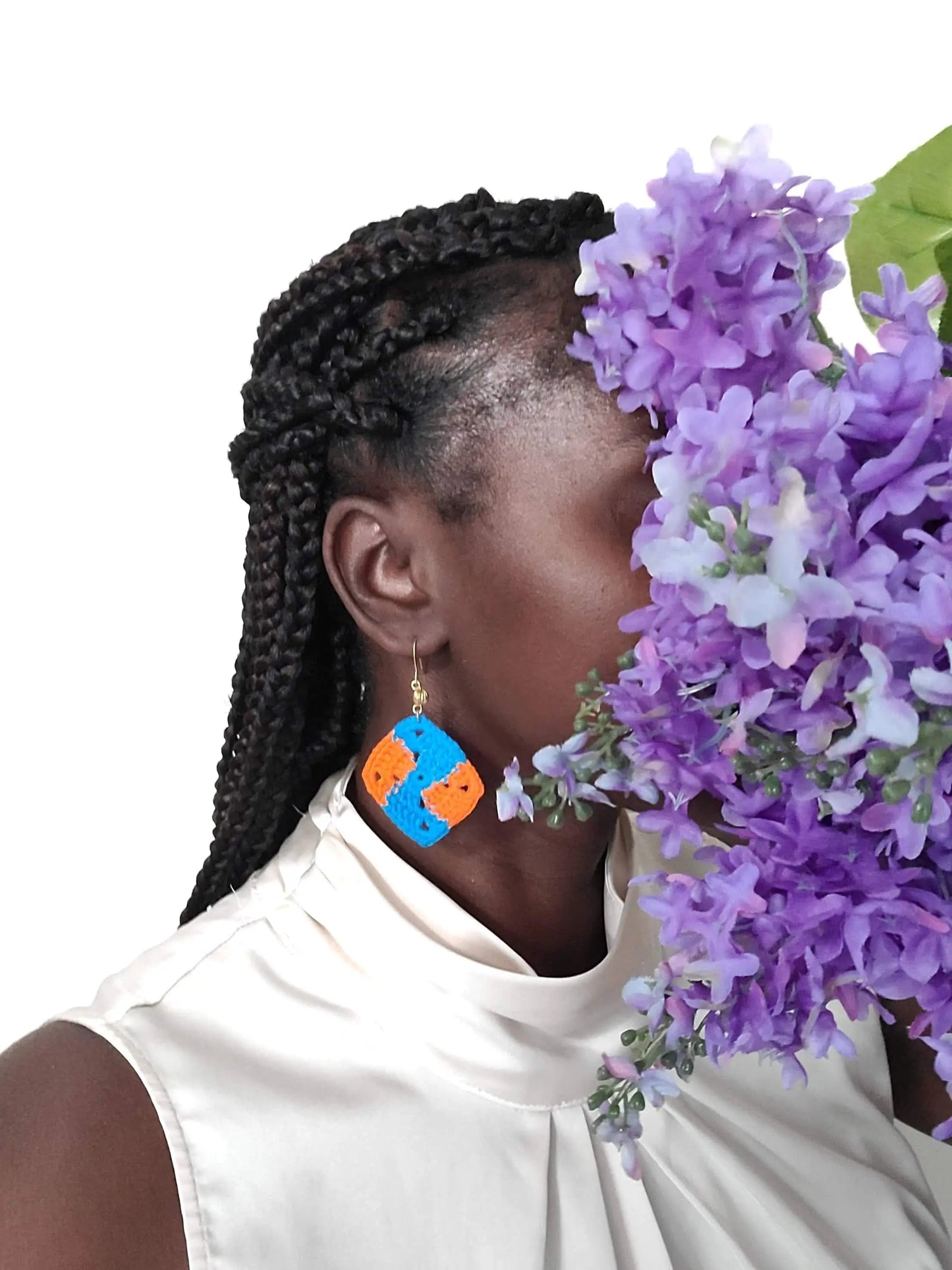 African Print Earrings