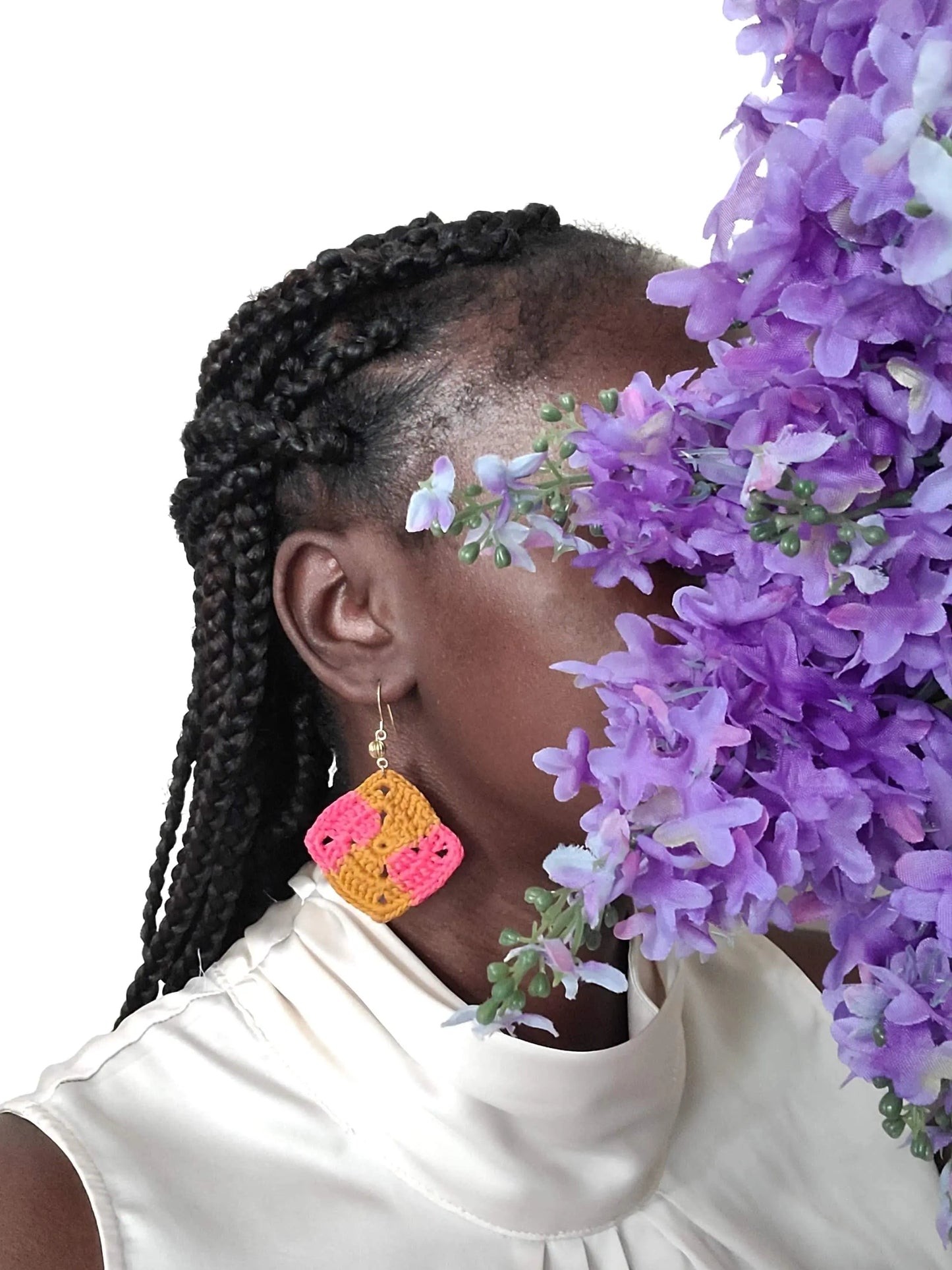 African Print Earrings