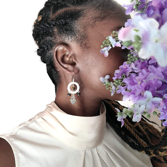 Hamsa Earrings